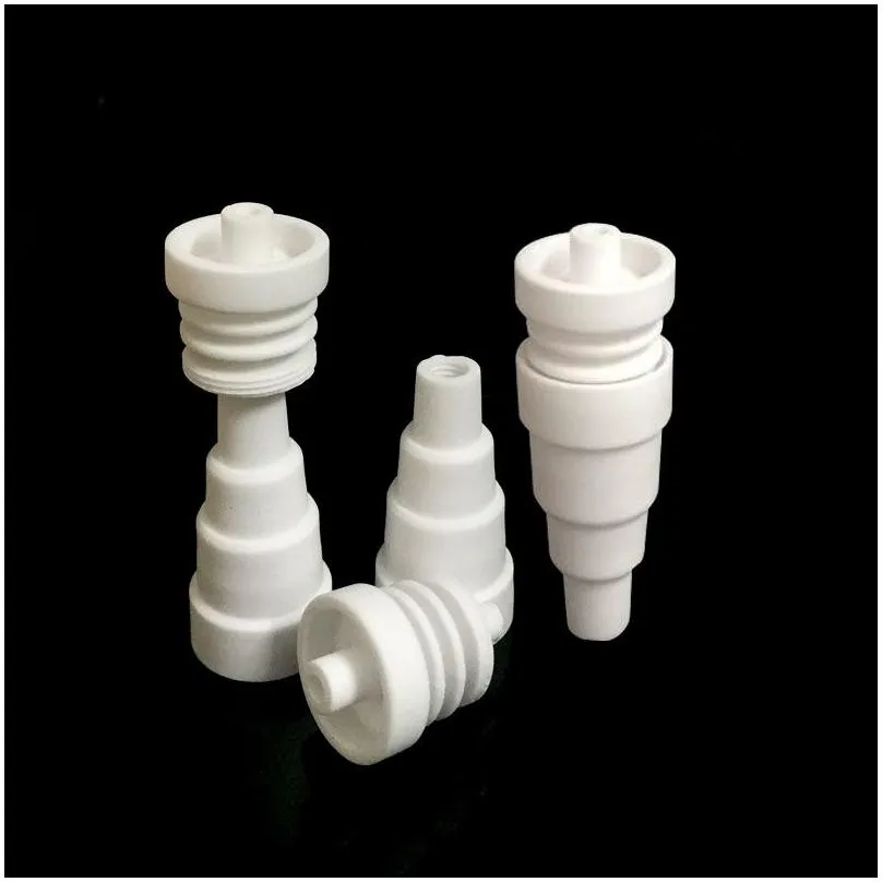 domeless ceramic nail 10mm 14mm 18mm 6 in 1 chinese ceramics nais banger nail for vaporizer vaping ceramic e naill smoker