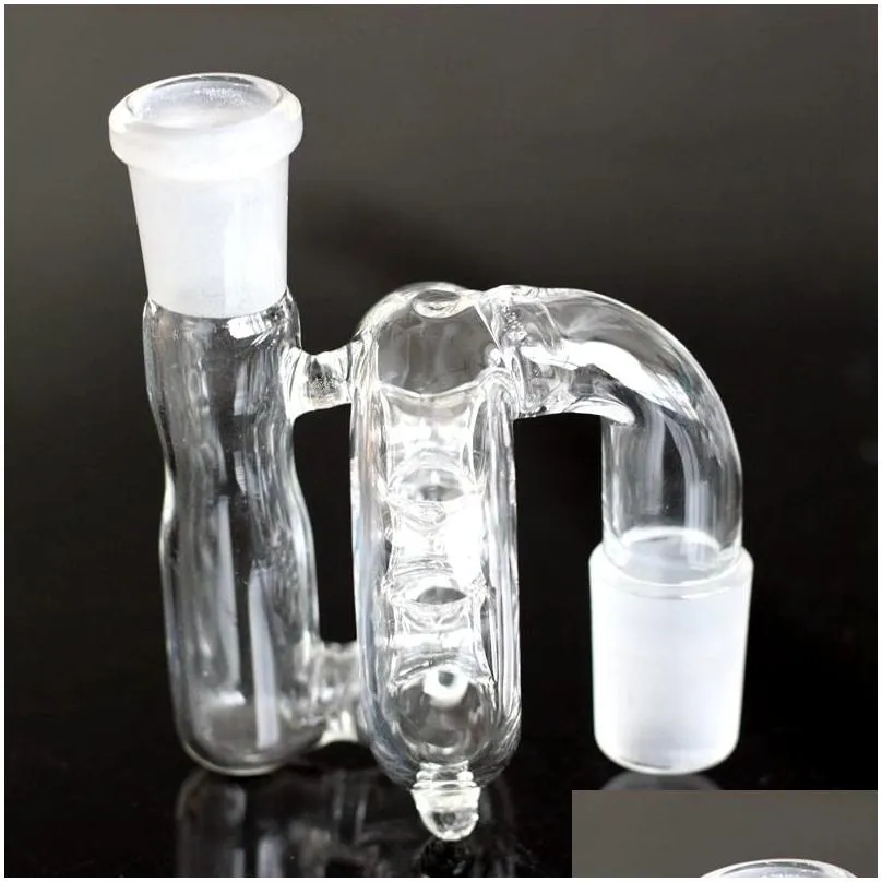 glass ashcatcher for bongs - 10 styles multiple joint sizes smoke filter with hole and accessories