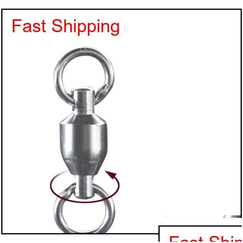 Fishing Accessories Single Melt Ring Swivel High Speed Ball Bearing Metal Stainless Steel Fishings Tackle hairclippers2011