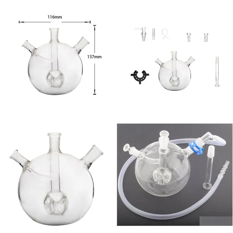 osgree smoking accessory 8 in 1 10mm 14mm female mega globe mk 2 water bong pipe bubbler glass kit