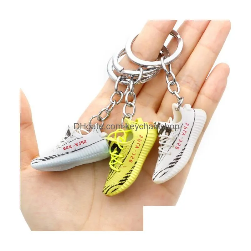 20 styles designer coconut sneaker keychain basketball 3d shoes keychains model personality creative gift trend toy ornaments pendant hanging
