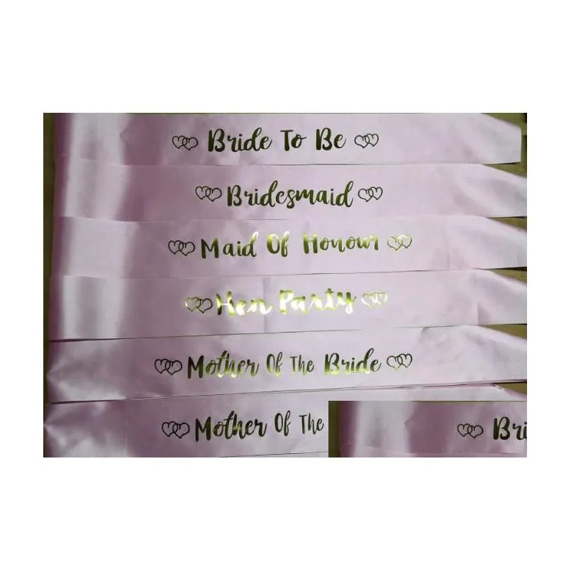 bride squad sashes - celebrate party fun with champagne streamers bridesmaid bridal shower bachelorette accessories