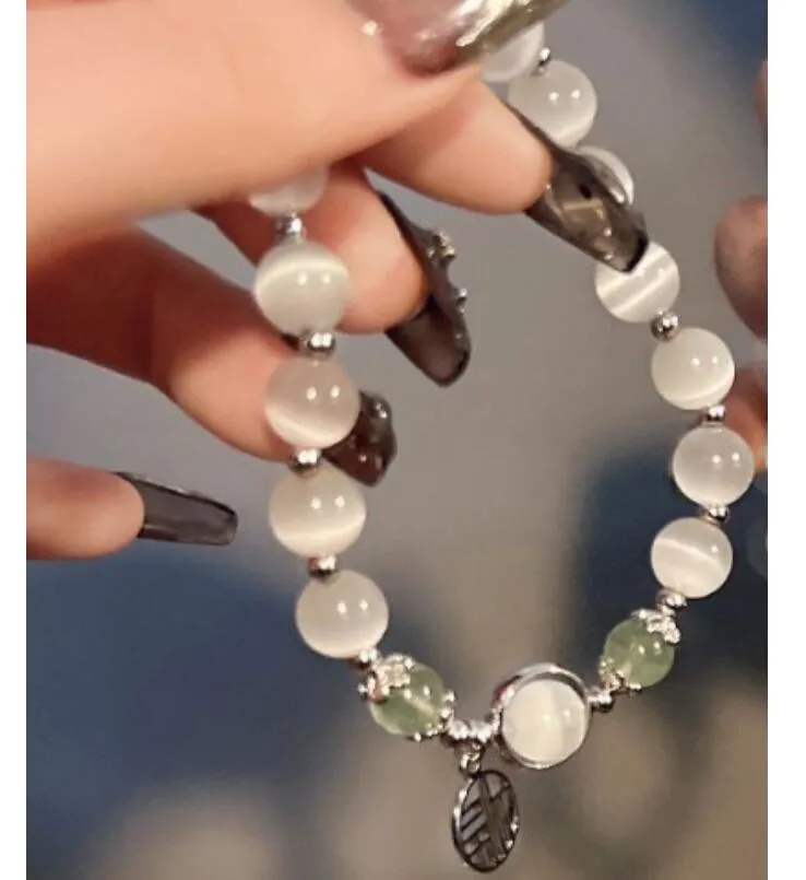 design bracelets star butterfly opal aquamarine moonstone crystal womens bracelet for girl ladies crystal luxury elastic 8mm bead chain