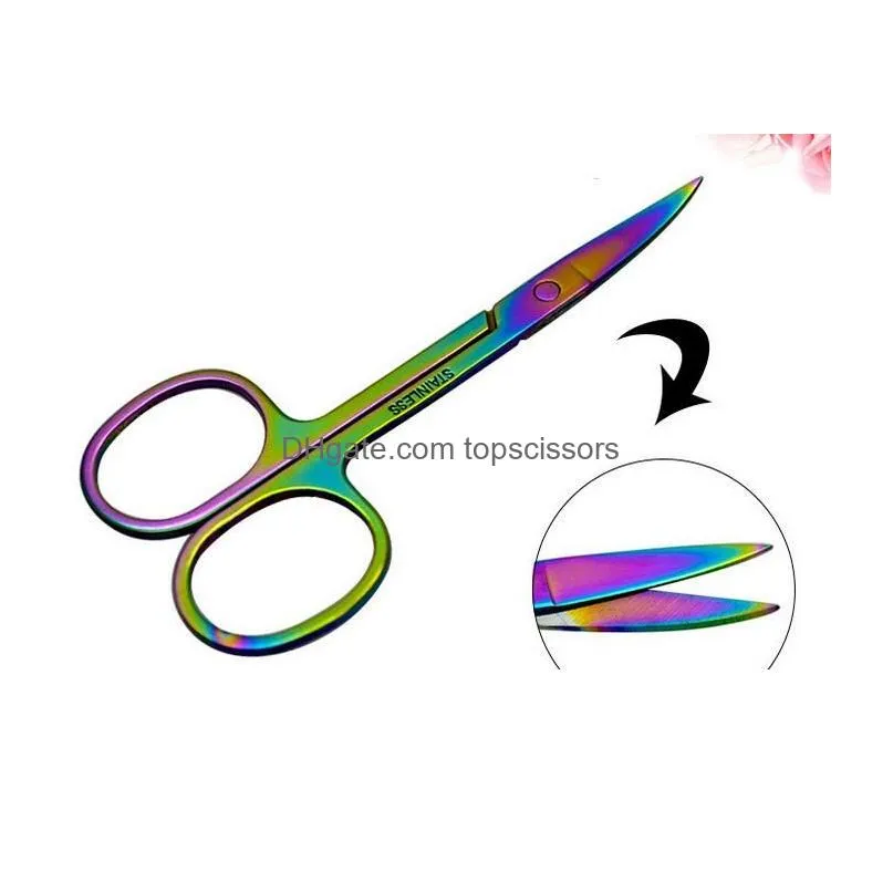 stainless steel eyebrow trimmer scissors eye brow shaver knife hair removal beauty makeup tools xb1