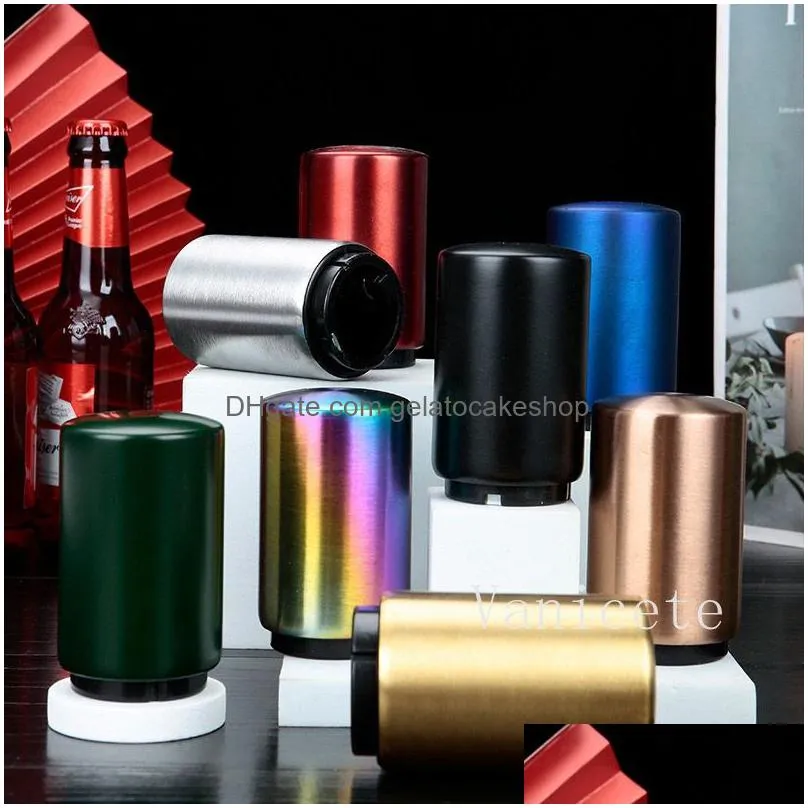 8 color stainless steel multi-function bottle openers metal wine-screwdriver creative color beer opener t9i002190