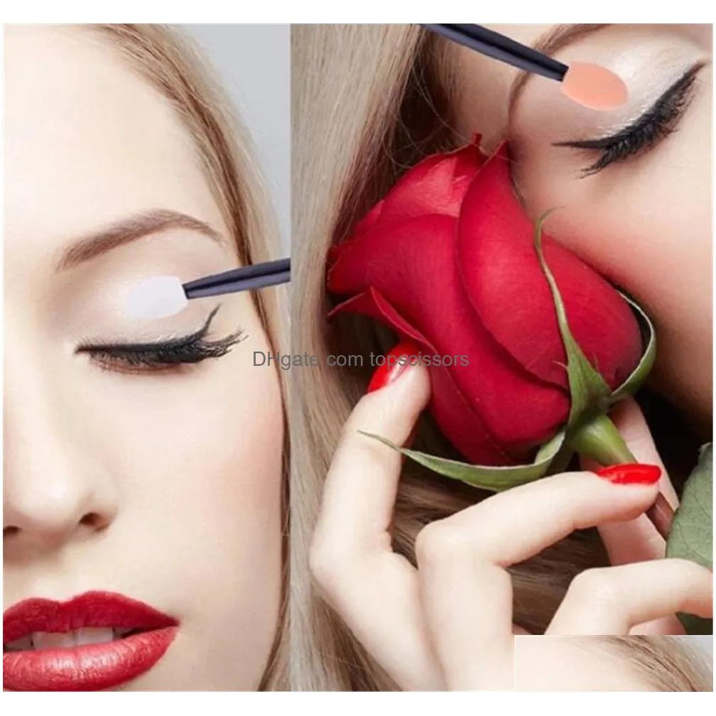 sponge stick eye shadow applicator cosmetic makeup tools double-head eyeshadow brush for women makeup tool xb1