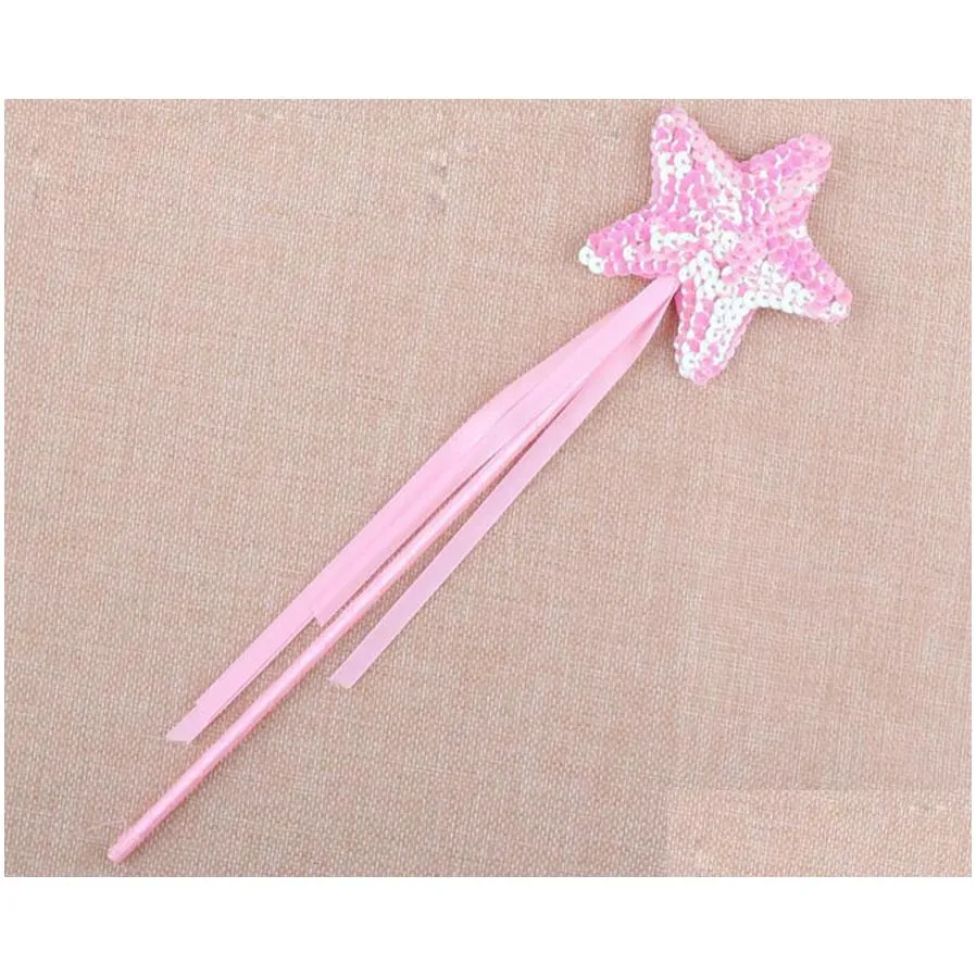 halloween childrens day sequins magic wand pentagram party masquerade handcuffs angel stick magic wand star fairy stick gifts