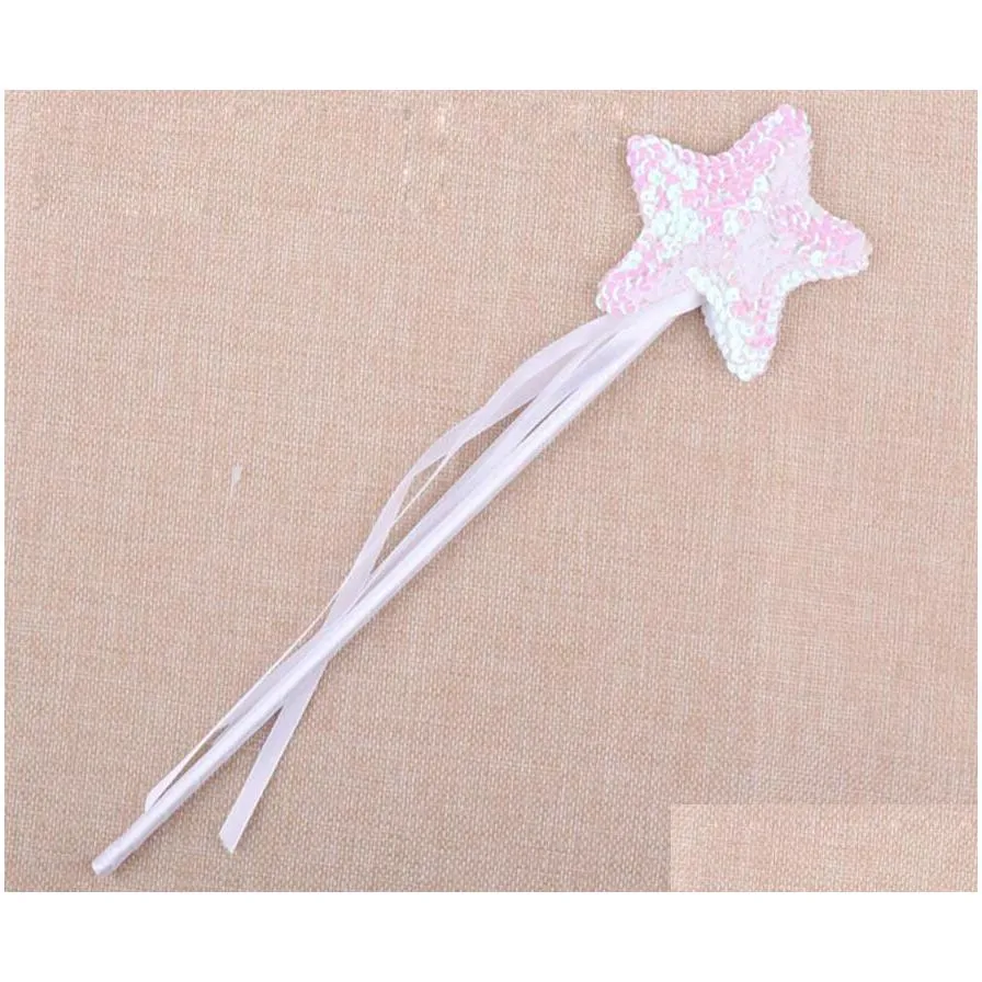 halloween childrens day sequins magic wand pentagram party masquerade handcuffs angel stick magic wand star fairy stick