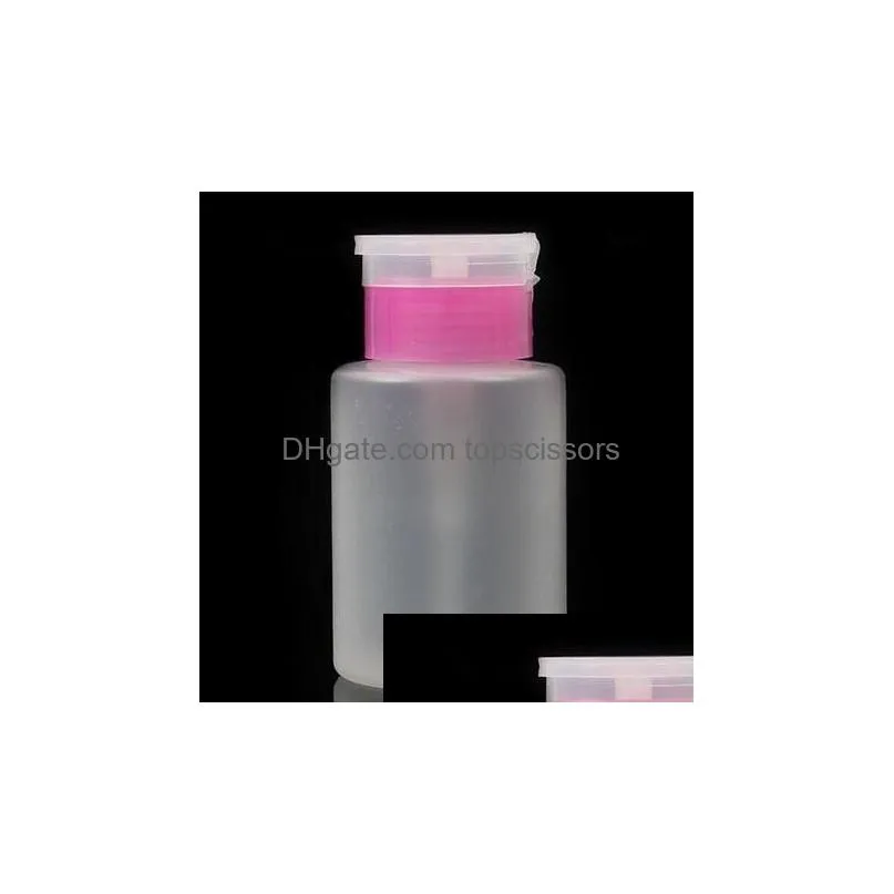 150ml pump polish dispenser bottle nail art remover uv gel cleaner xb