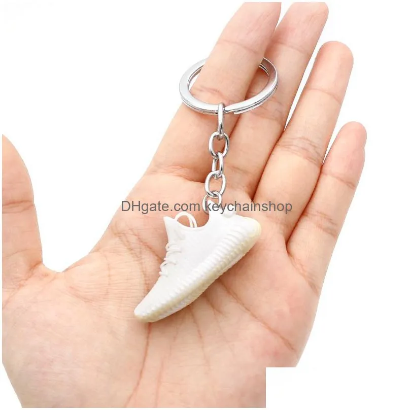 wholesale classic 20 styles brand design shoes keychain basketball shoe 3d model personality creative gift trend bag pendant