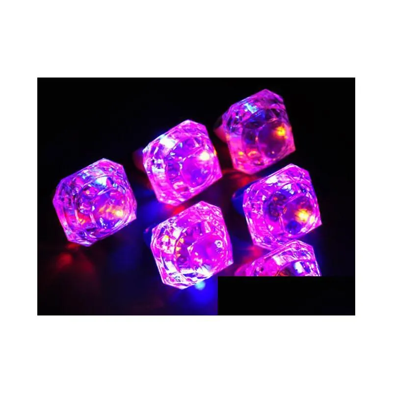 glow ring - led diamond shape flashing light with diy decorative favors for hen party birthday xmas and wedding events