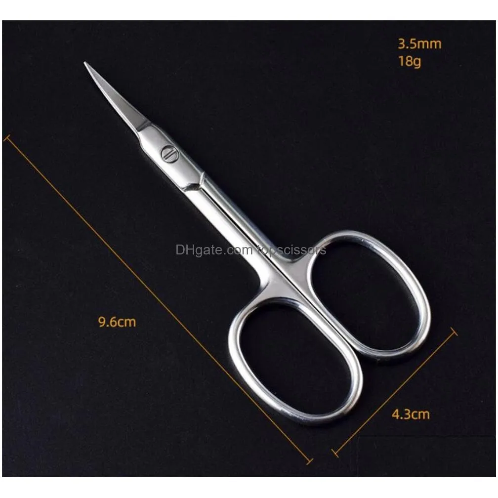 stainless steel straight beauty scissors eyebrow scissor facial hair manicure nail moustache eyelash nose ear cuticle and dry skin grooming kit