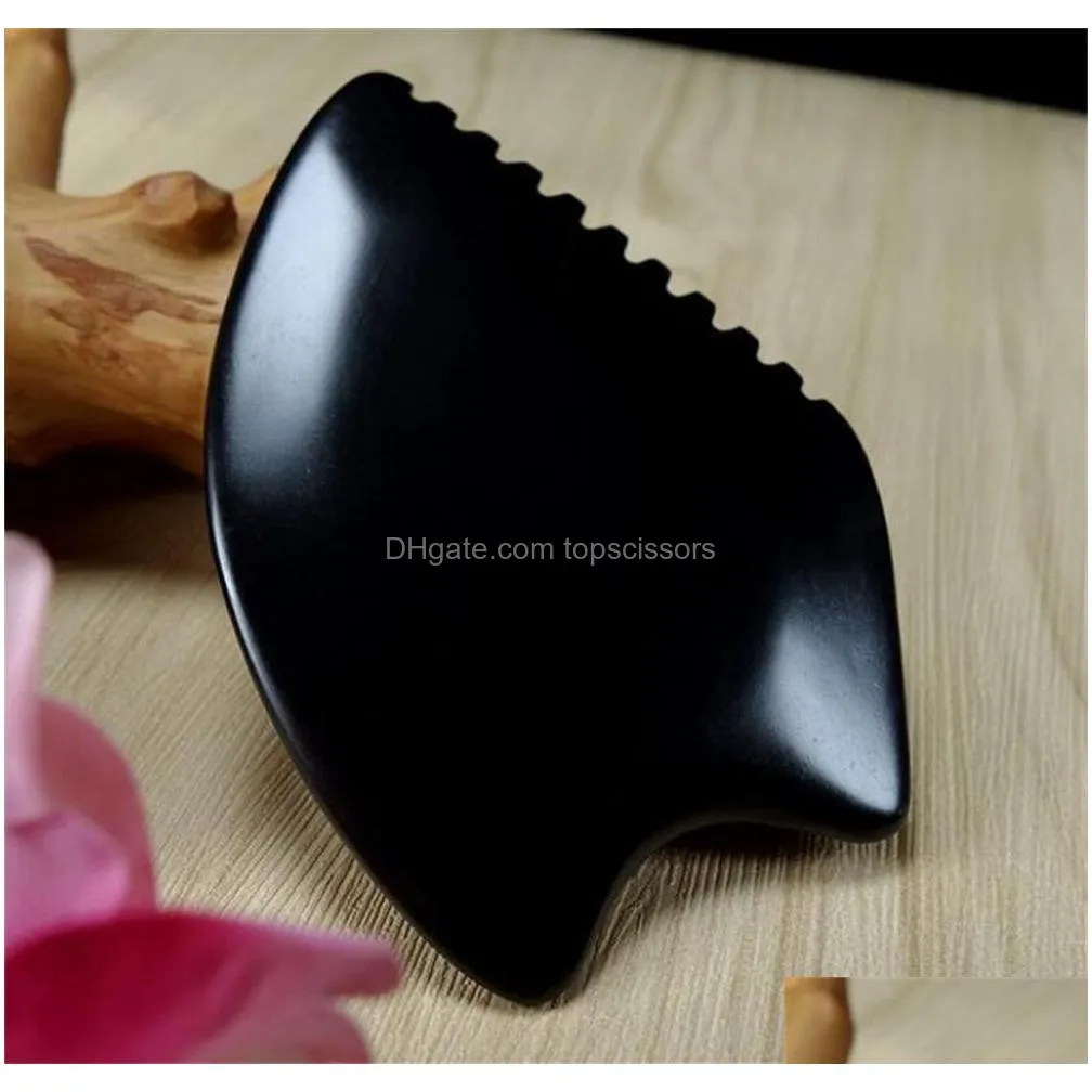 wholesale massage stones rocks big gua sha facial body tools guasha scraping bian scraper tool black kd1