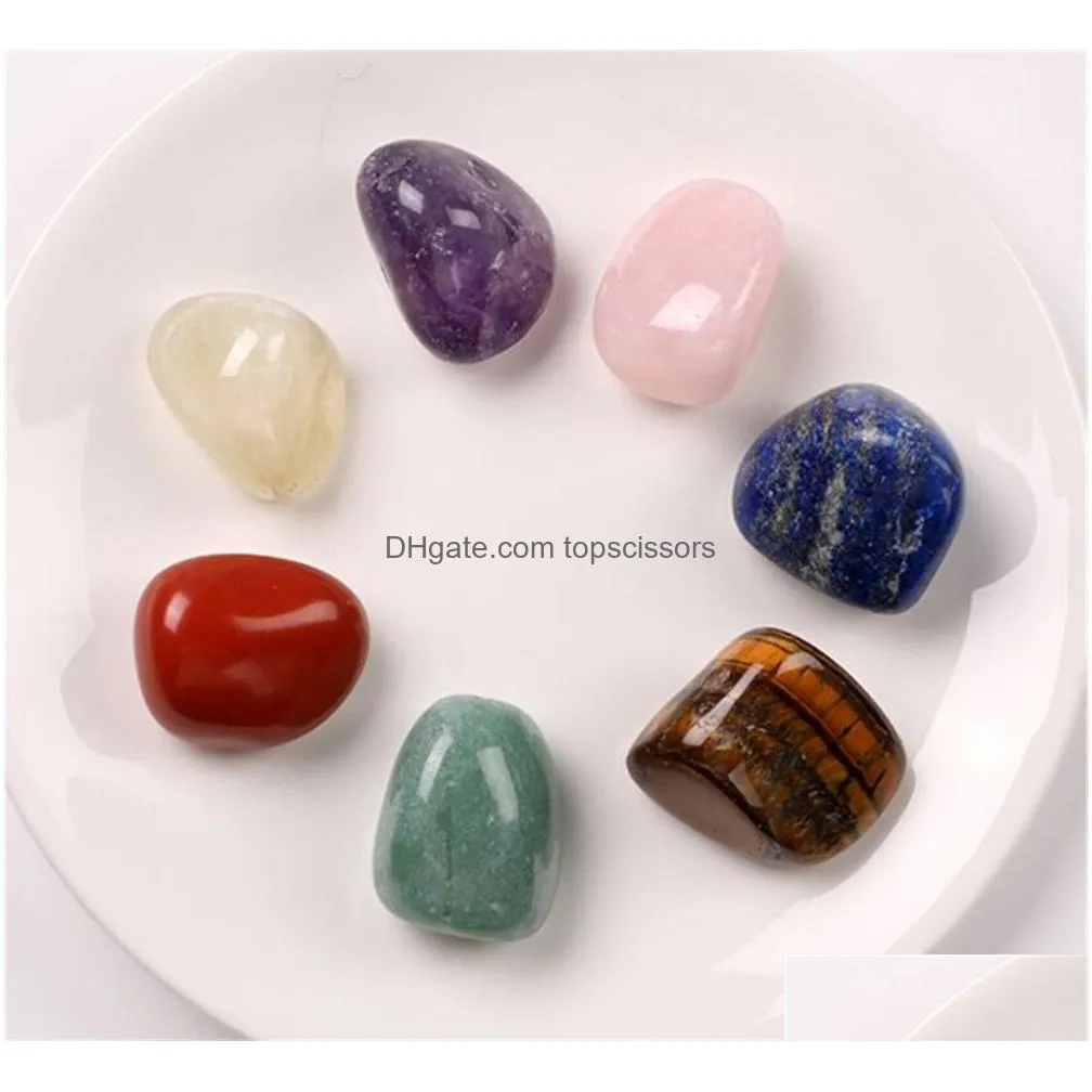 chakra stones healing crystals set of 7 tumbled chakras balancing crystal therapy meditation reiki thumb palm