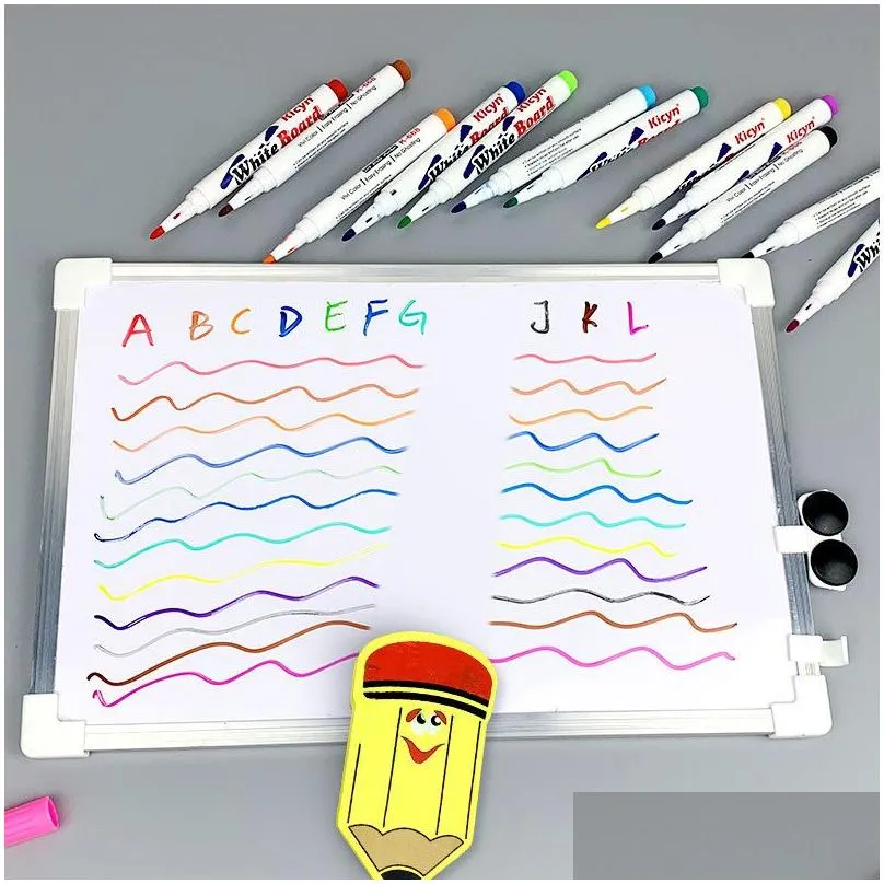 magical water painting pen whiteboard markers floating ink pen doodle water pens montessori early education art supplies z0012