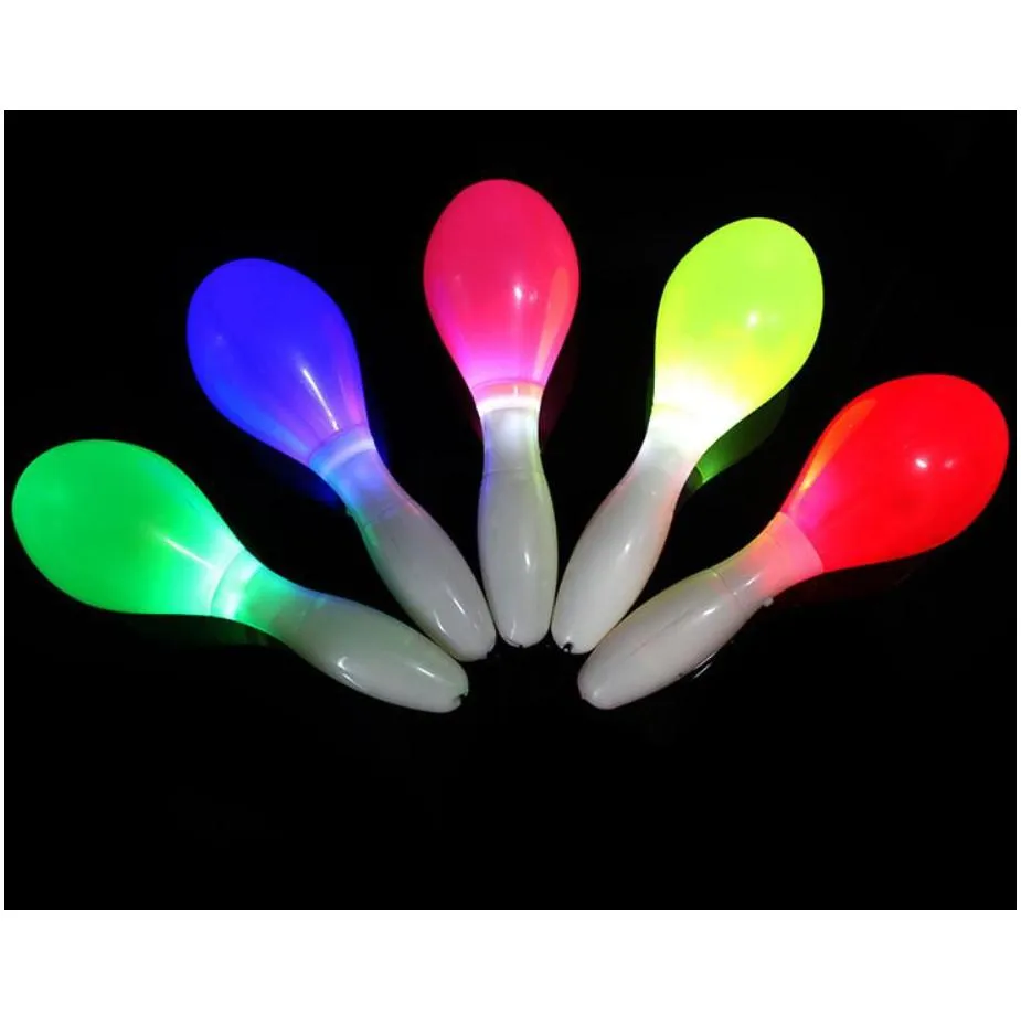 partypalooza led maracas colorful noise-making shakers for festive atmospheres - perfect for christmas easter halloween concerts and