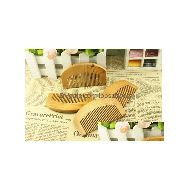 natural wooden comb beard hair brush pocket wood combs hair massage har care styling tool xb1