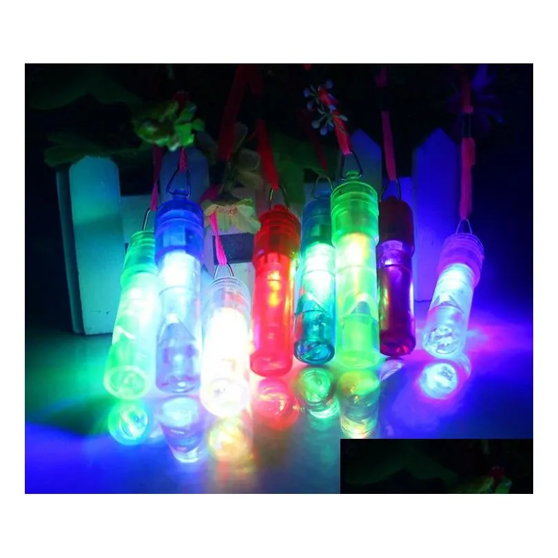 glowing whistle cheering flash whistle concert bar party atmosphere whistle lights to spread toys christmas party gifts