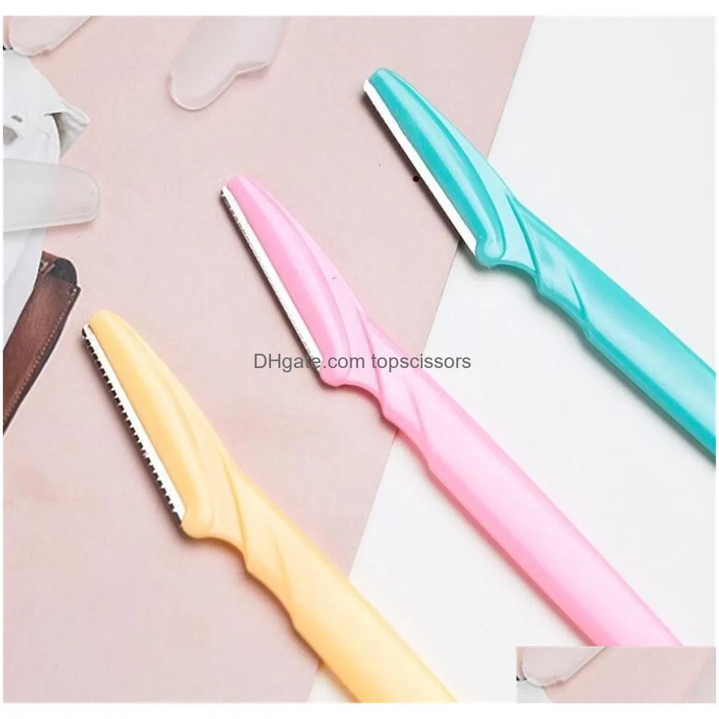 professional eyebrow trimmer safe blade shaping knife eyebrow blades face hair removal scraper shaver makeup beauty tools