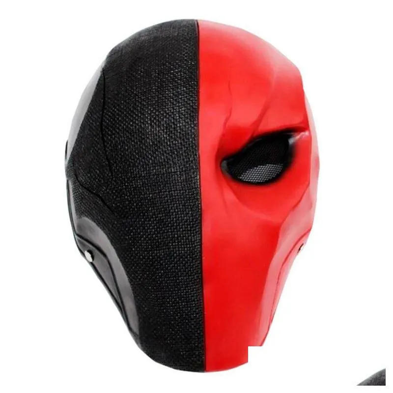  halloween arrow season deathstroke masks full face masquerade deathstroke cosplay costume props terminator resin helmet terrorist