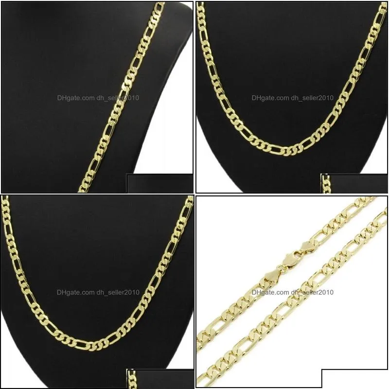 chains 14k yellow real solid gold 8mm italian link chain necklace 24 inches drop delivery 2022 jewelry necklaces pendants dhh14