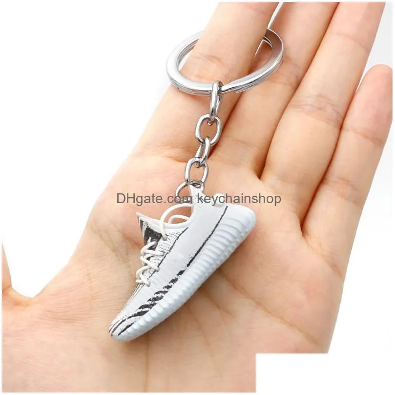 wholesale classic 20 styles brand design shoes keychain basketball shoe 3d model personality creative gift trend bag pendant