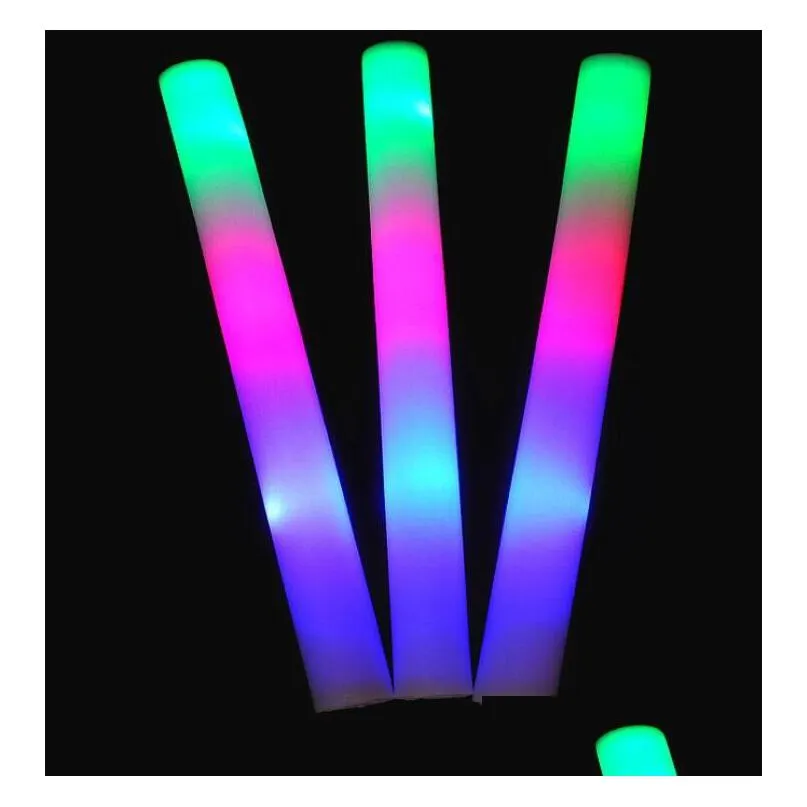 liteglow foam baton led party event stick with strobe flash ideal for weddings birthdays - giveaways favors