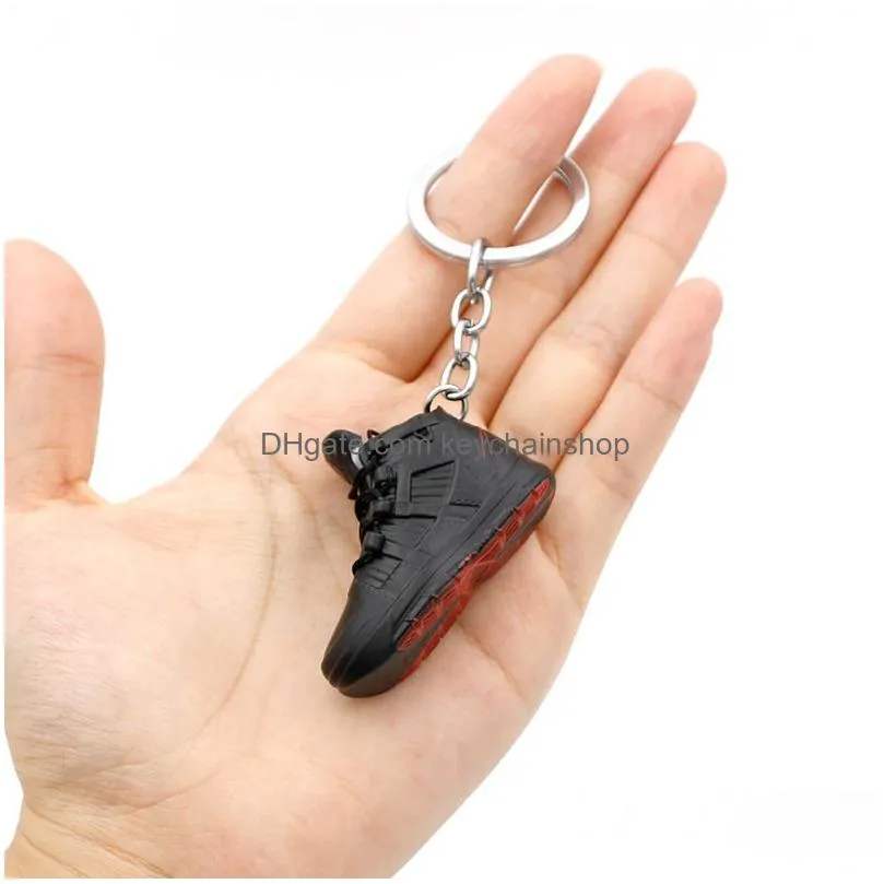 2022 hot selling new style 3d basketball keychain stereo sneakers keychains pvc high quality keychain