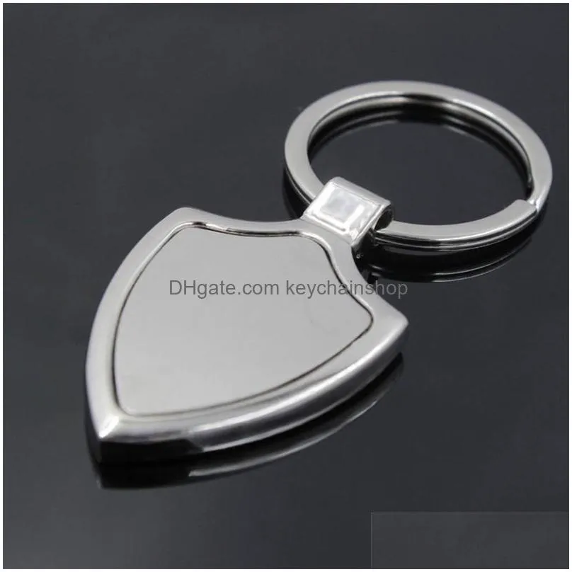 creative metal blank keychains advertising custom logo keyrings fashion for promotional gifts stainless steel key ring