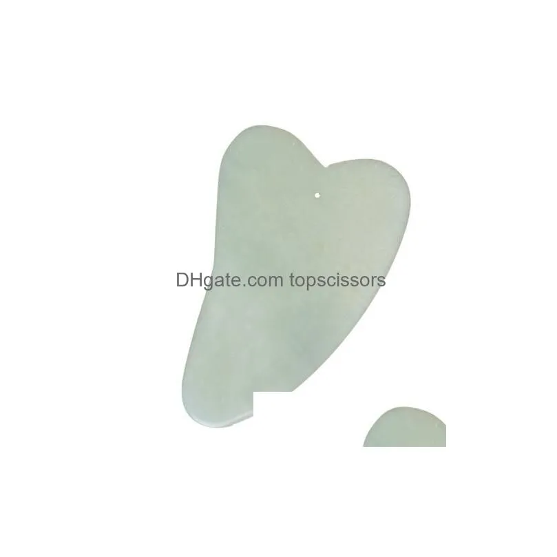 natural gua sha board green jade stone guasha cure acupuncture massage tool body face relaxation beauty health care tool kd1