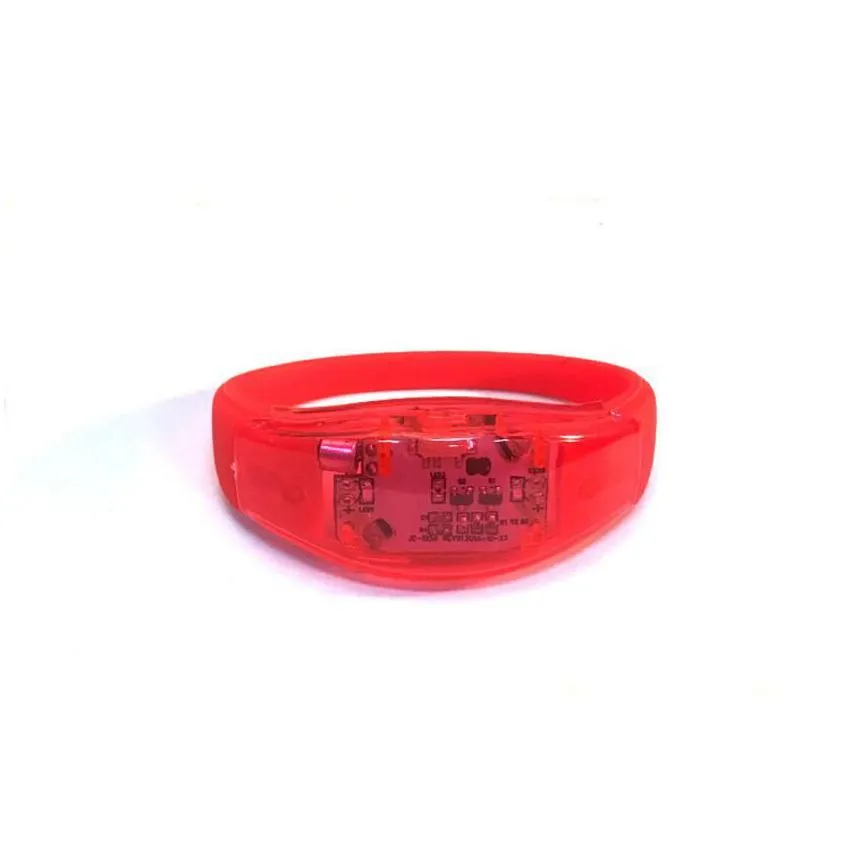 night run led glowing bracelet - sound activated flashing wristband for party and sports