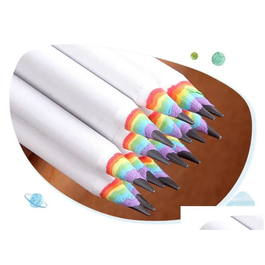 Matite Arino Arcobaleno Di Legno 2B Hb Matite Kawaii Gradiente Studente  Cilindrica Matita I Bambini Il Regalo Forniture Scolast Dhv2P Da 0,62 €