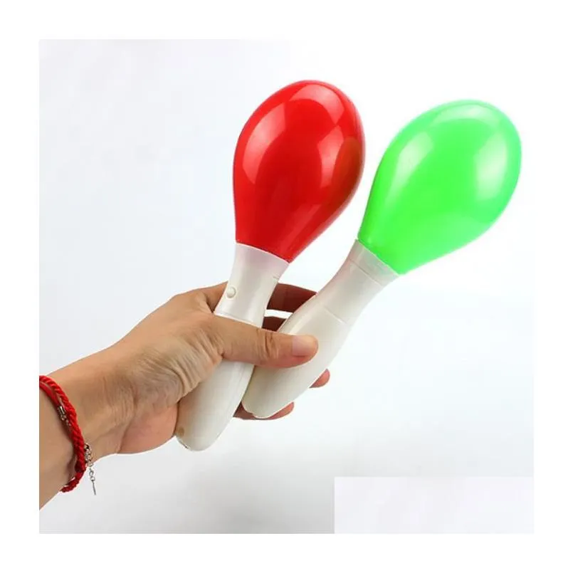 light up maracas party led glowing shaker noise maker shakers flash colors toy christmas easter halloween concert club ktv atmosphere