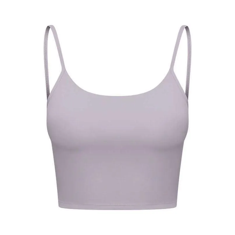 lu-10 yoga outfits backless crop tank u-back soft workout gym bras women racerback tanks sexy sports sleeveless shirt athletic tops