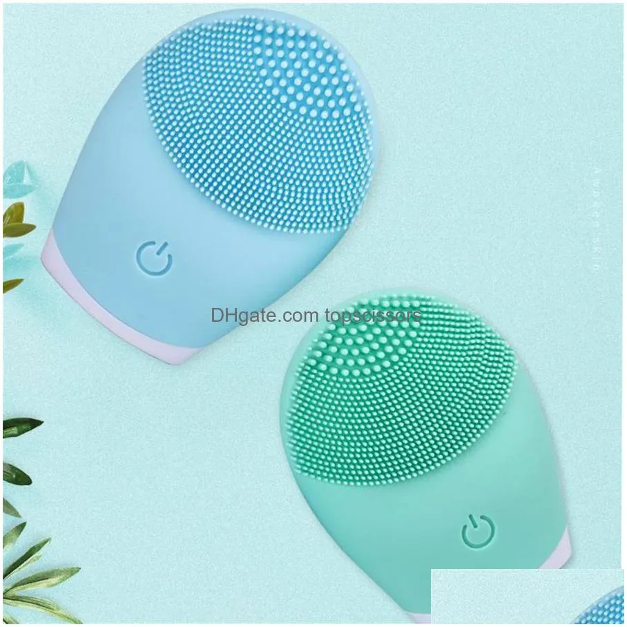 electric face cleansing brush waterproof deep pore facial clean brush silicone face cleanser massage skin care xbjk2006