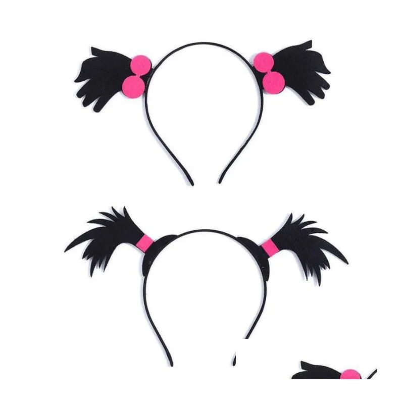 partytopqmark headband funny novelty hair hoop for costume birthday halloween - assorted designs