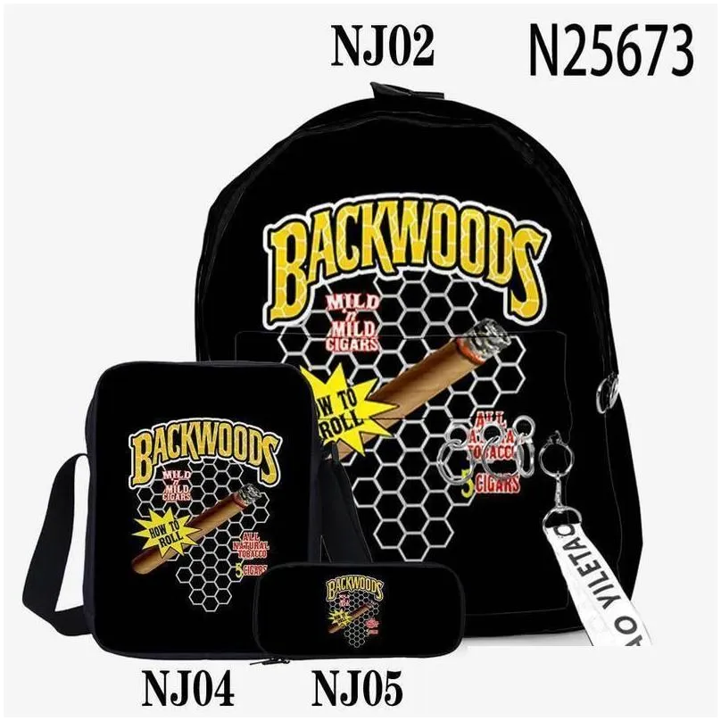 backpacks 3pcs/set lots of cigar lightyellow natural 5 banana volt yellow backwoods wild mild cigars qylvjh