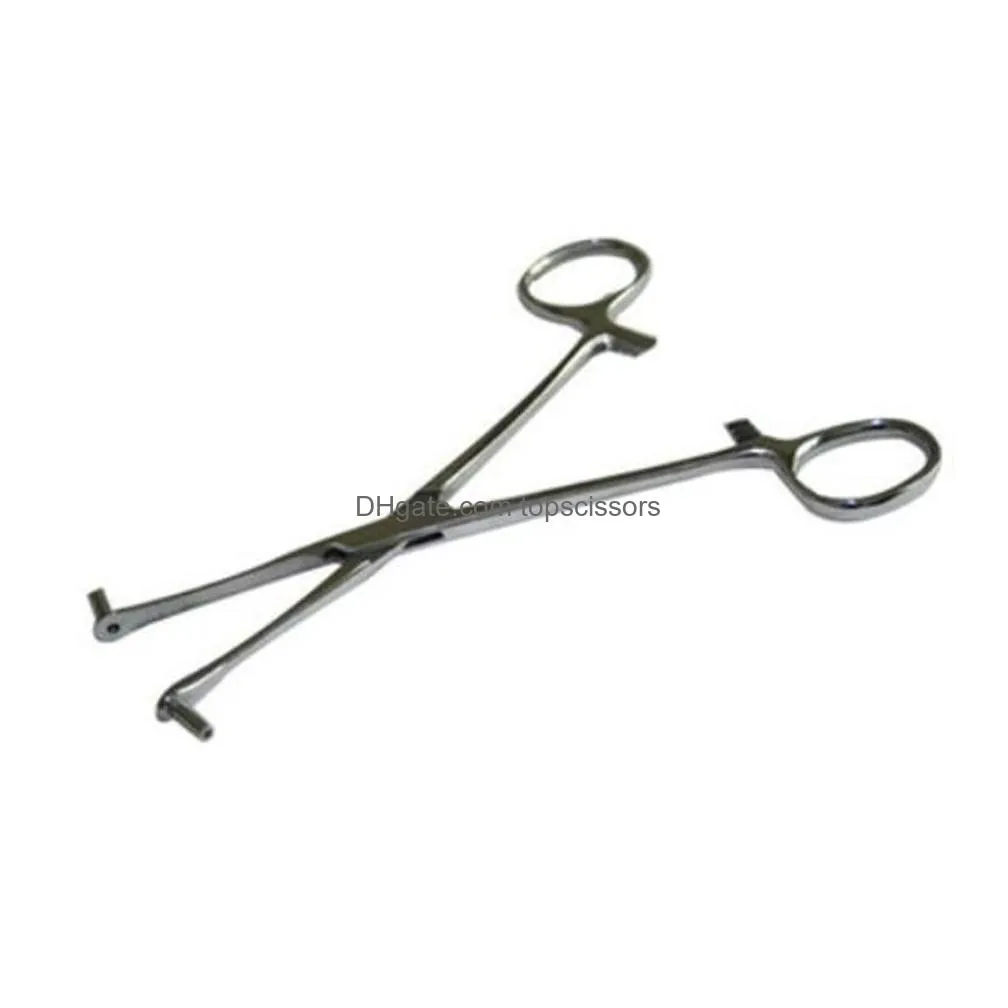 professional new piercing forcep 316l steel tragus ear piercing forceps body piercing jewelry bucket clamps tool xb1