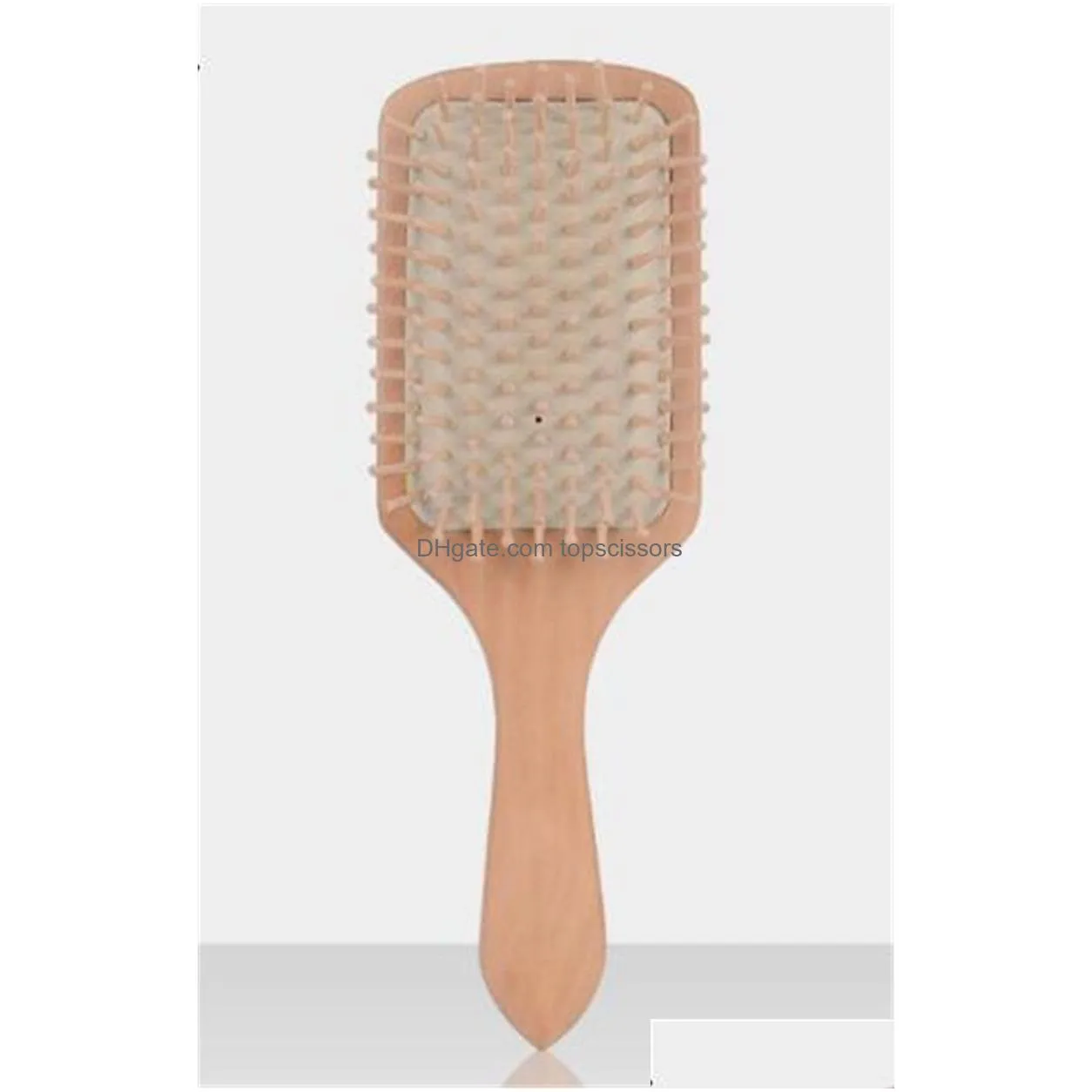 wood professional healthy paddle cushion hair loss massage brush hairbrush comb scalp hair care xb18