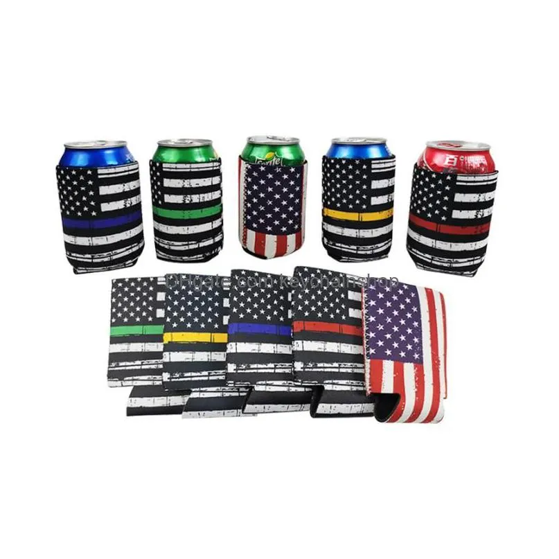 44 colors two size slim can beer insulators premium keychains neoprene beverage cooler collapsible cola soda bottle koozies cactus leopard by