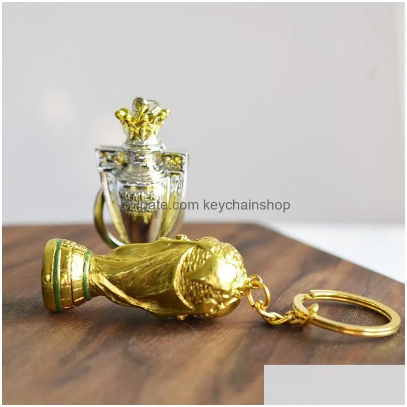 russia keychain hercules key ring metal gold color european champions cup keychain for fans