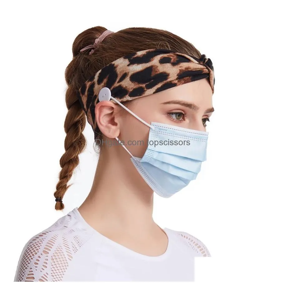 mask headband button anti-tightening mask holder headband headwrap protect ears mask strap extender headwear hair band jk2006xb