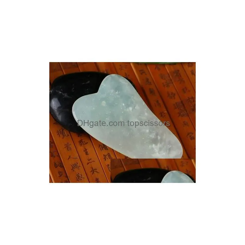 gua sha facial treatment guasha massage tool chinese natural jade stone scraping tools for face eye slimmer xb1