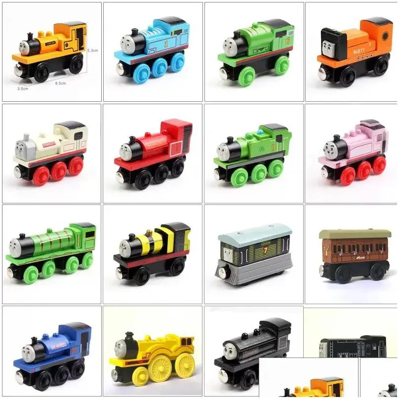 diecast model cars original stylesfriends wooden small trains cartoon toys woodens trainss car toy give your child gift zm1014