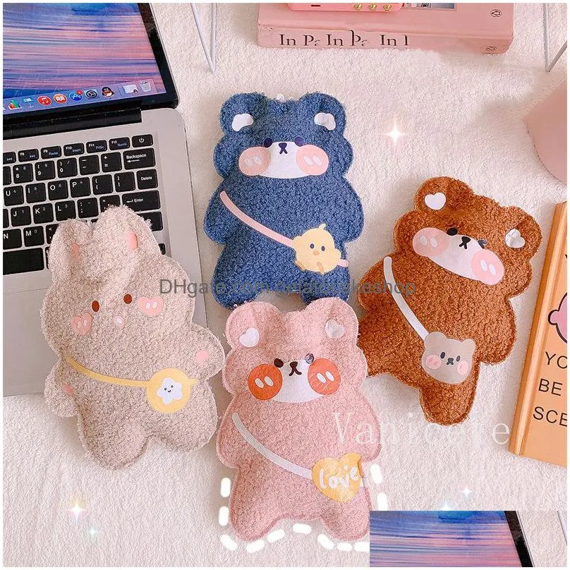 creative cute plush heat water-bag cartoon shaped plush water bag portable student waters injection hand-warmer t9i002109