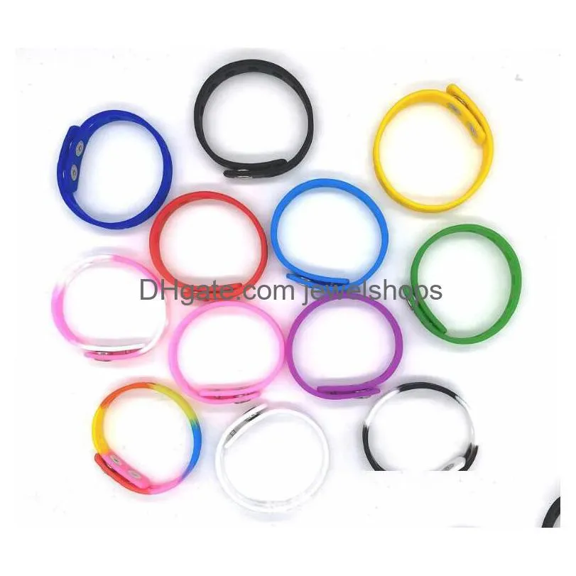 silicone bracelet wristband 21cm fit shoe croc buckle charm accessory party favor gift fashion jewelry