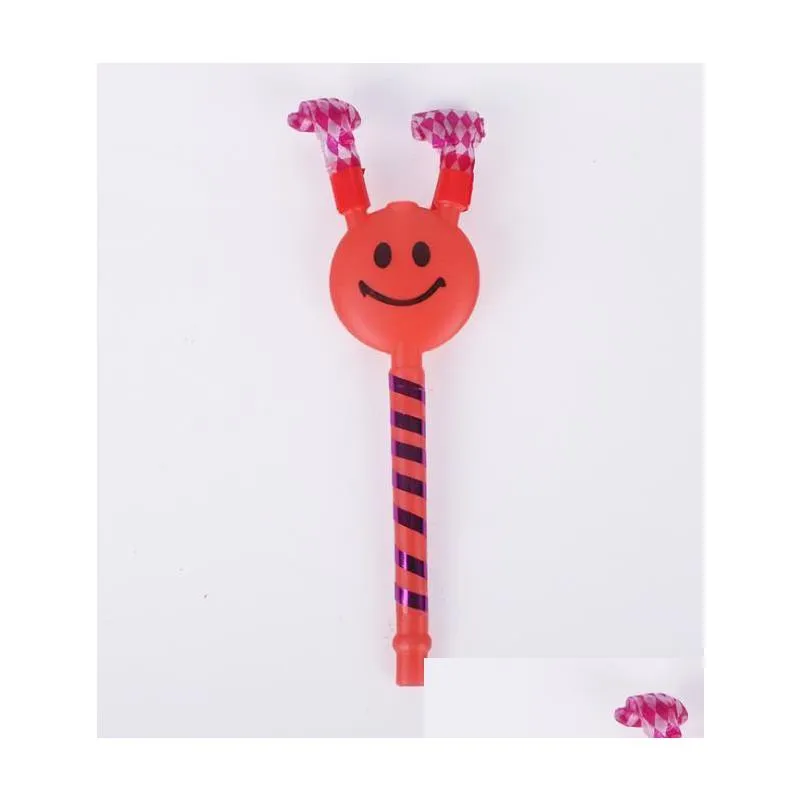 smile blowing dragon noise maker birthday halloween christmas party kids favor gift supplies cheering props children funny whistle