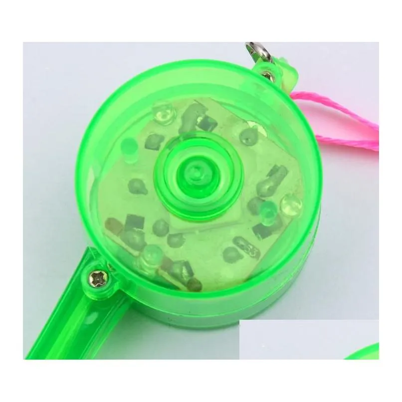 lumiwhistle rainbow led necklace party noise maker fan props