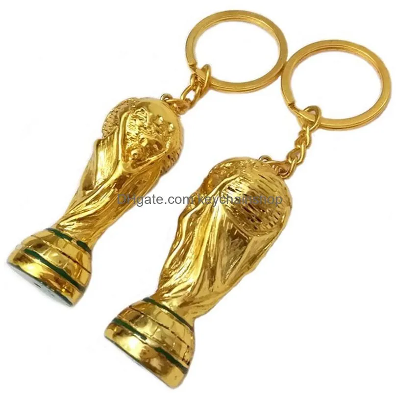 russia keychain hercules key ring metal gold color european champions cup keychain for fans