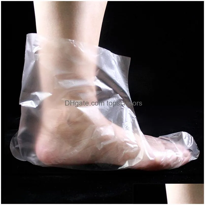 100pcs/bag pe plastic disposable foot covers one-off booties for detox spa pedicure prevent infection foot care tools jk2007kd